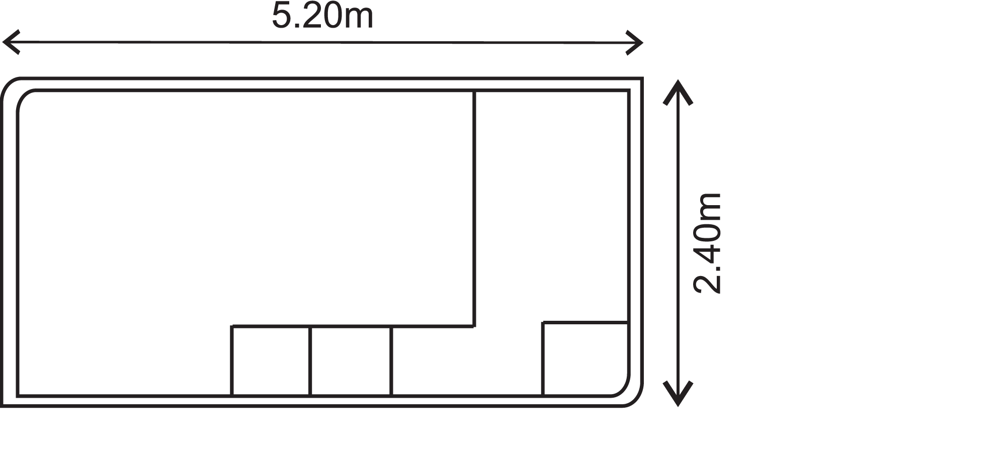 5.2m x 2.4m